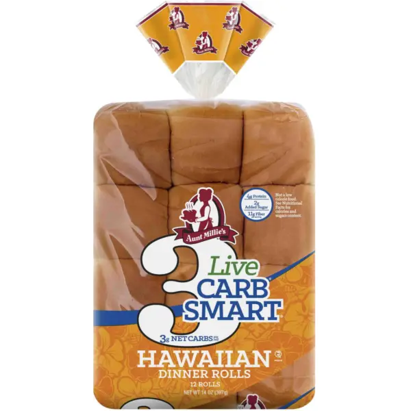Live Carb Smart Hawaiian Dinner Rolls