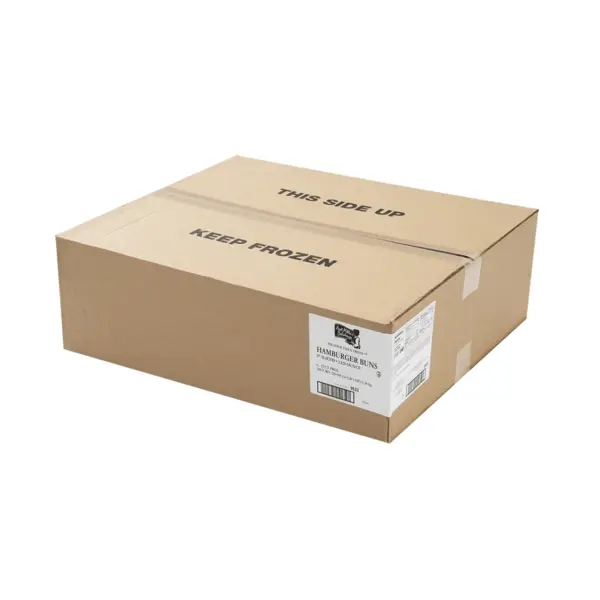 Closed Box White Hamburger Bun 9522