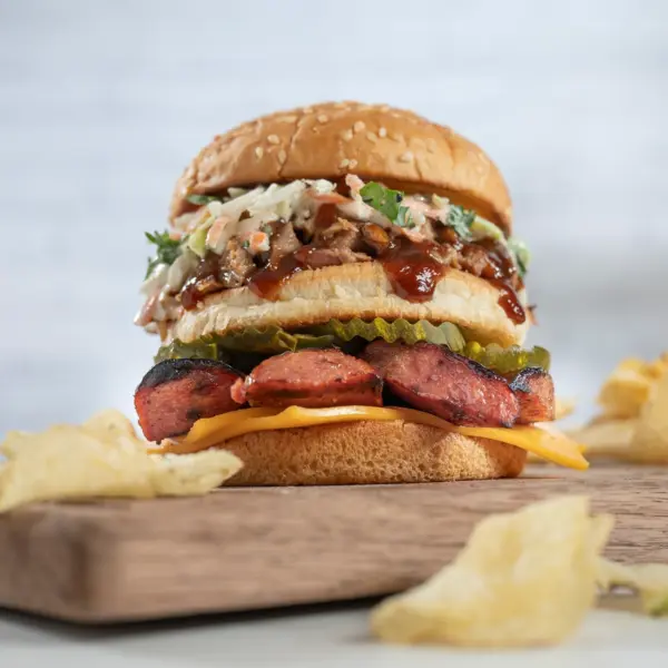 Recipe Bun Double Decker Hamburger 7064