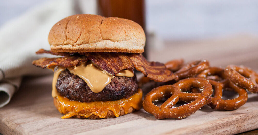 Peanut Butter Bacon Burger | Aunt Millie's