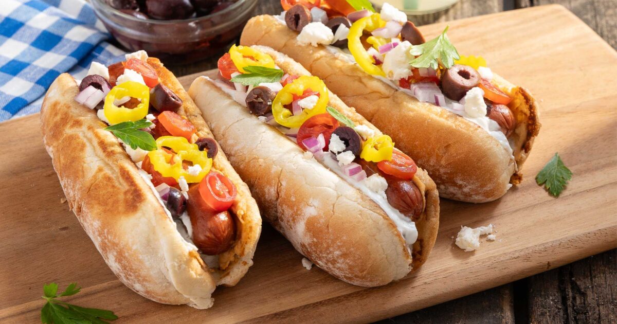 Greek Hot Dogs | Aunt Millie's