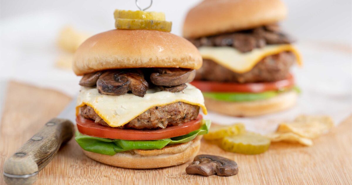 Mushroom Turkey Burger | Aunt Millie's