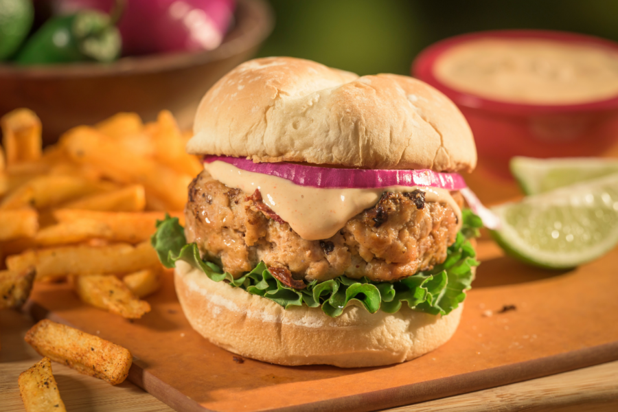 Spicy chipotle turkey burger web