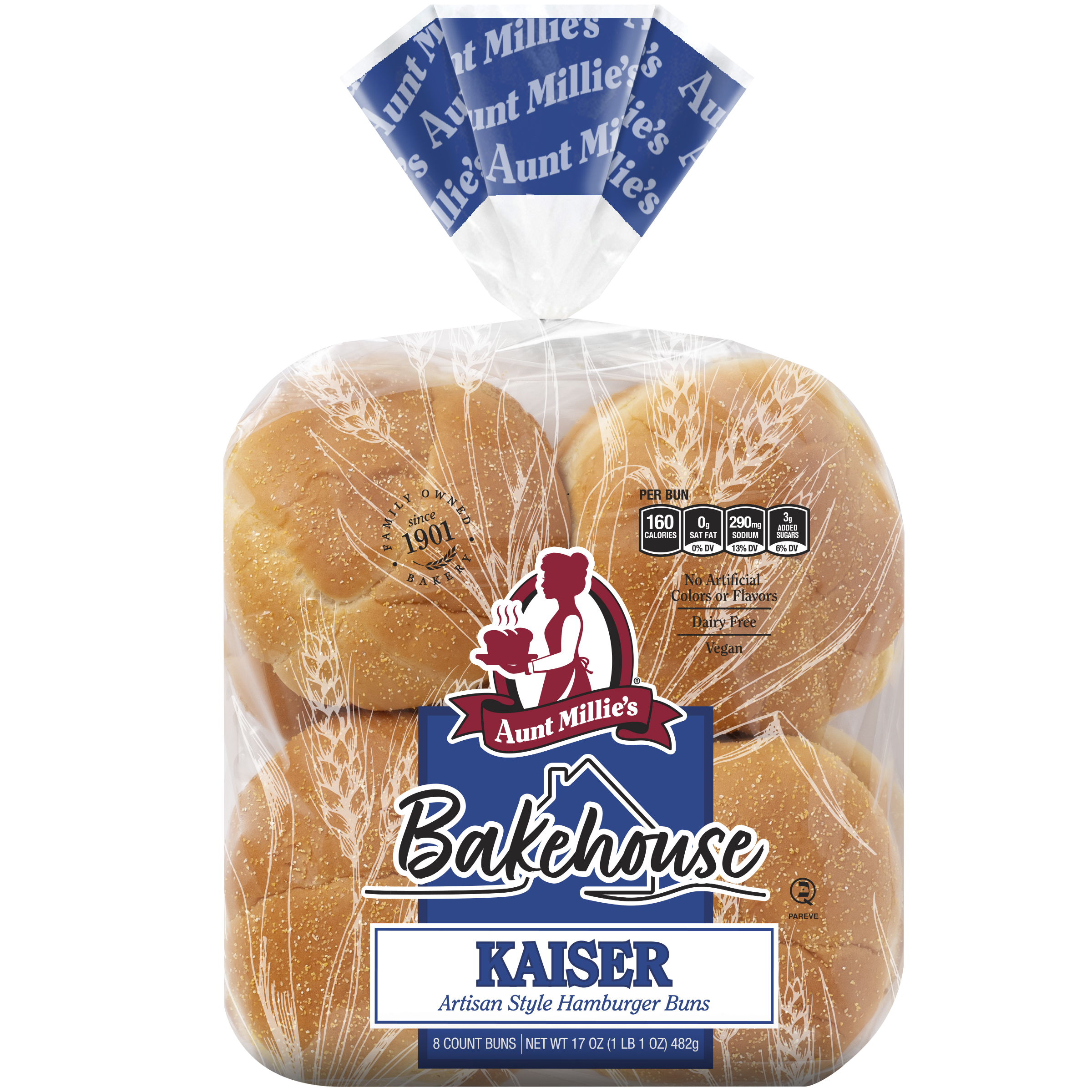 Bakehouse Artisan Style Kaiser Hamburger Buns | Aunt Millie's