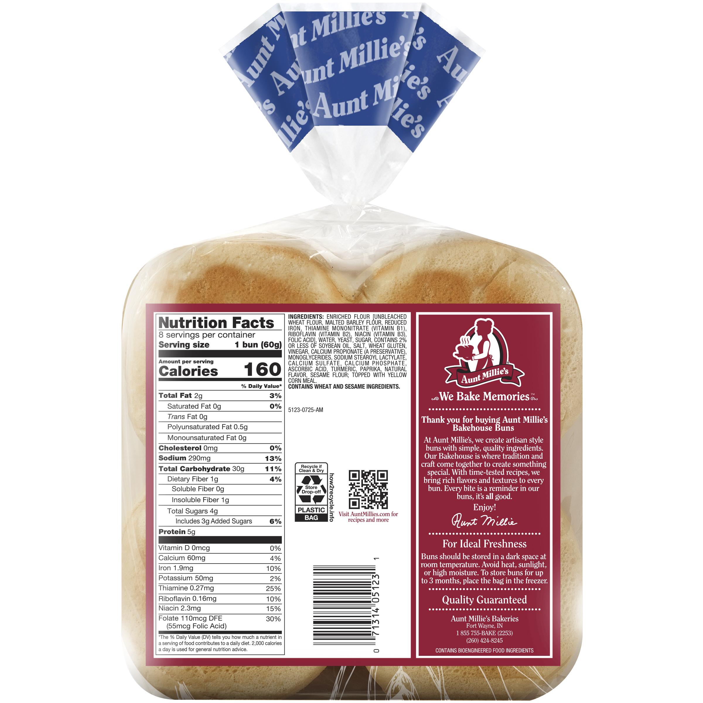 Bakehouse Artisan Style Kaiser Hamburger Buns | Aunt Millie's